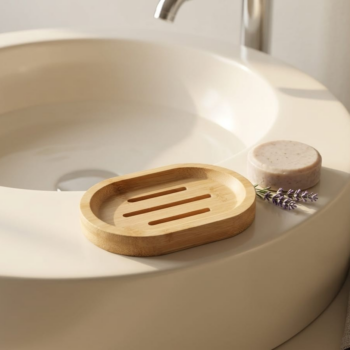 Doğal Bambu Oval Sabunluk
