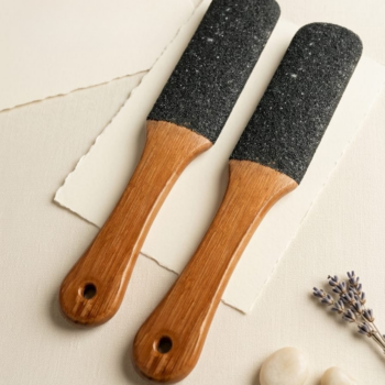 Çift Taraflı Doğal Ahşap Ayak Törpüsü - Sertleşmiş Deri ve Nasır Giderici