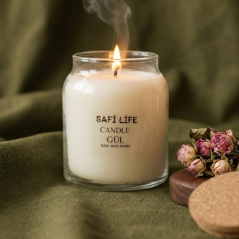 Isparta Bahçelerinden Evinize Gelen Saf Aşk: Safi Life Rose Garden ( Gül Bahçesi ) Soya Wax Mum (270 gr)