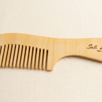 Hakiki Şimşir Tarak - Orta Boy Antistatik Saç Bakım & Masaj Tarağı