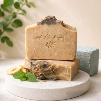 %100 Doğal El Yapımı Muzlu Sabun – Tropikal 7 Yağ Kompleksi & Gerçek Muz Püreli Yoğun Nemlendirici